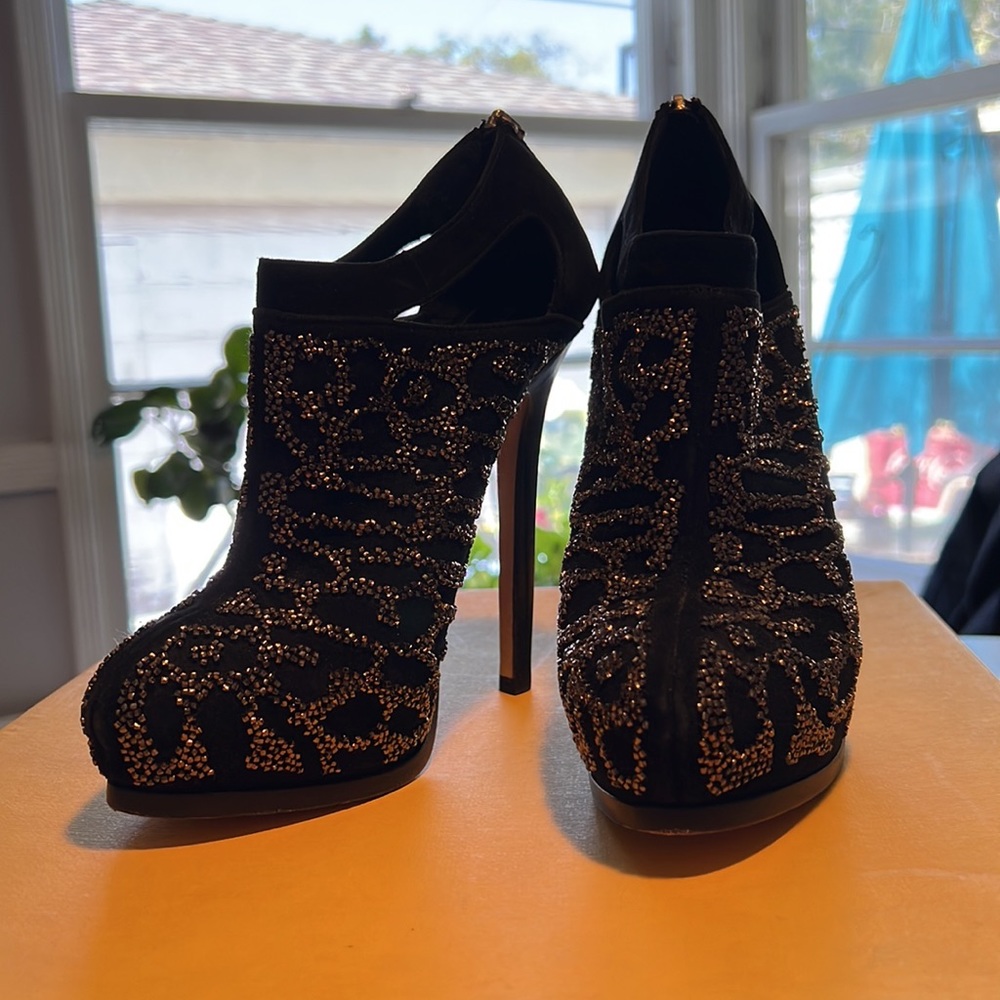 Fendi leopard beaded booties - Picture 1 of 11